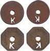 Medaillen Notgeld Token Wertmarke Lot: LEIPZIG 2x Medaille Wertmarke Token K ss -