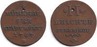 Altdeutschland 2 Pfennige Mühlhausen Stadt 1767 ss -