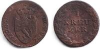Altdeutschland 1 Kreuzer Nassau 1 Kreuzer 1808 f.ss selten -