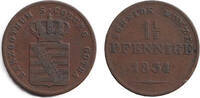 Altdeutschland 1 1/2 Pfennig Sachsen Coburg und Gotha 1 1/2 Pf. 1834 ss- -
