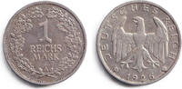 Weimarer Republik 1 Reichsmark DEUTSCHES REICH 1 Mark (J.319) 1926 A ss -