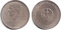 Weimarer Republik 3 Mark DEUTSCHES REICH 3 Reichsmark (Lessing) 1929 A (J.335) vz -