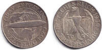 Weimarer Republik 3 Mark DEUTSCHES REICH 3 Reichsmark (Zeppelin) 1930 J (J.342) ss-vz/vz -