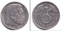 Drittes Reich 5 Mark DEUTSCHES REICH 5 Reichsmark 1939 A (J.367) ss-vz -