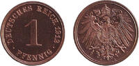 1 Pfennig 1912 Deutsches Kaiserreich DEUTSCHES REICH  1 Pf. (J.10) 1912 A  vz-st aus PP  selten vz-st