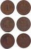 Deutsches Kaiserreich 1 Pfennig Lot: DEUTSCHES REICH 3x 1 Pf. (J.10) 1893 E+F+J vz-st -