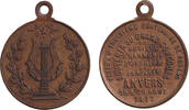Medaillen Notgeld Token Medaille Medaille BELGIEN Anvers / Antwerpen 1877 ss -