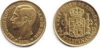Philippinen 4 Pesos PHILIPPINEN 4 Pesos 1883 *GOLD* NP vz-st -