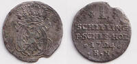 Schleswig-Holstein-Gottorp Schilling Schleswig-Holstein-Gottorp 1 Schilling 1724 BH ss selten -