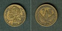 Alle Welt 1 Franc Französisch TOGO 1924 ss/ss+ -