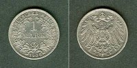 Deutsches Kaiserreich 1 Mark Deutsches Reich 1906 E vz- -