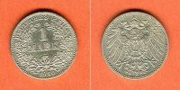 Deutsches Kaiserreich 1 Mark Deutsches Reich 1910 G (J.17) ss-vz -
