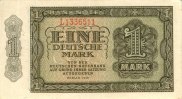 Banknoten 1 DEUTSCHE MARK DDR: 1948 Ro.340a II -