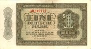 Banknoten 1 DEUTSCHE MARK DDR: 1948 Ro.340b II -