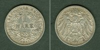 Deutsches Kaiserreich 1 Mark Deutsches Reich 1911 J (J.17) f.vz -
