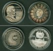 Medaillen Notgeld Token Lot: DEUTSCHLAND 2x Medaille Schröder + Weizsäcker ST -