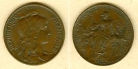 Alle Welt 10 Centimes FRANKREICH 1914 f.vz -