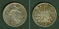 Alle Welt 1 Franc FRANKREICH 1911 ss+ -
