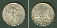 Alle Welt 1 Franc FRANKREICH 1912 vz -