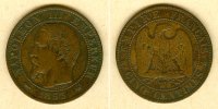 Alle Welt 5 Cent FRANKREICH 5 Centimes 1853 W ss+ -