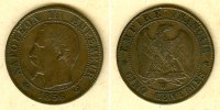 Alle Welt 5 Cent FRANKREICH 5 Centimes 1856 W f.ss -