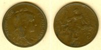 Alle Welt 5 Cent FRANKREICH 5 Centimes 1903 ss selten -