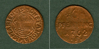 Wismar Mecklenburg Stadt Wismar 6 Pfenning 1762 F s-ss