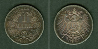 Deutsches Kaiserreich 1 Mark Deutsches Reich 1909 G (J.17) f.vz -