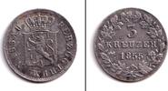 Altdeutschland 3 Kreuzer Nassau 3 Kreuzer 1855 ss-vz -
