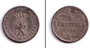 Altdeutschland 1 Kreuzer Nassau 1 Kreuzer 1861 vz-st -