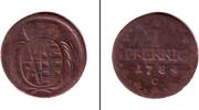 Altdeutschland 1 Pfennig Sachsen 1784 C f.ss -