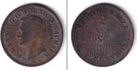 Altdeutschland 2 Groschen Sachsen 2 Neugroschen (20 Pfennige) 1868 B s-ss -