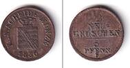 Altdeutschland 1/2 Groschen Sachsen 1/2 Neugroschen (5 Pfennige) 1856 F ss-vz -