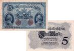 Banknoten 5 Mark 5 MARK 1914 Ro.48c I-II -