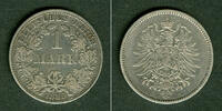 Deutsches Kaiserreich 1 Mark Deutsches Reich 1 Mark 1885 A (J.9) ss -
