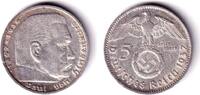 Drittes Reich 5 Mark DEUTSCHES REICH 5 Reichsmark 1937 G (J.367) ss -