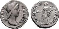 RÖMISCHE KAISERZEIT AR-Denar Hadrianus, 117-138 für Sabina. -
