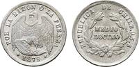 CHILE 1/2 Decimo 1879. Stempelglanz 32,00 EUR  zzgl. 4,00 EUR Versand
