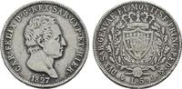 ITALIEN 5 Lire Karl Felix, 1821-1831.