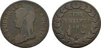 FRANKREICH Ku.-5 Centimes Directoire, 1795-1799.