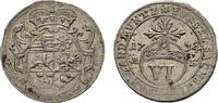 SACHSEN 6 Pfennig Wilhelm Heinrich, 1729-1741. -