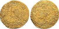 GROSSBRITANNIEN Edward IV, 1461-1470, 1471-1484. Ryal (Rosenoble) o.J. (1466-1469) London, Münzzeichen Krone. Sehr schön