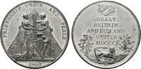 GROSSBRITANNIEN Zinnmedaille 1800, (von J.G. Hancock). Vereinigung mit I... 220,00 EUR  zzgl. 4,00 EUR Versand