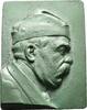 PERSONENMEDAILLEN Einseitige Bronzegußplakette Clemenceau, Georges, französischer Ministerpäsident, 1906-1909 u. 1917-1920. -