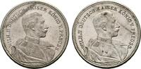 BRANDENBURG-PREUSSEN PROBE - ZWITTER - Neusilbermedaille Wilhelm II., 1888-1918. -
