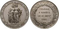 SCHWEIZ Versilberte Bronzemedaille Kanton. -