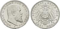 Württemberg 3 Mark Wilhelm II., 1891-1918. -