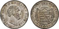 SACHSEN 1/6 Taler Friedrich August II., 1836-1854. -