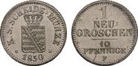 SACHSEN 1 Neugroschen (10 Pfennige) Friedrich August II., 1836-1854. -