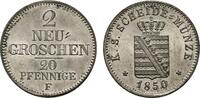 SACHSEN 2 Neugroschen (20 Pfennige) Friedrich August II., 1836-1854. -